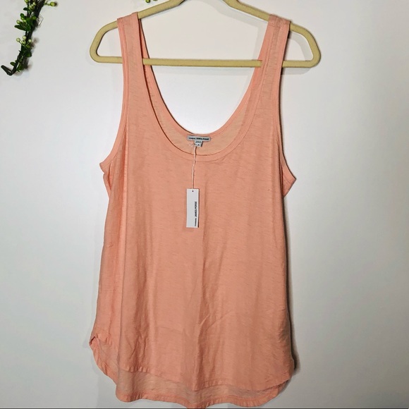 NWT! James Perse Peach Orange Pink Tank Top - Picture 1 of 9
